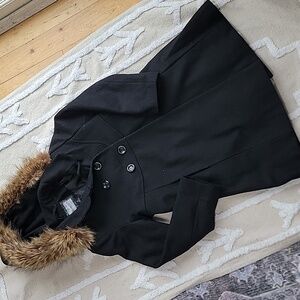 Rothschild Black Coat with Vibrant Lining
